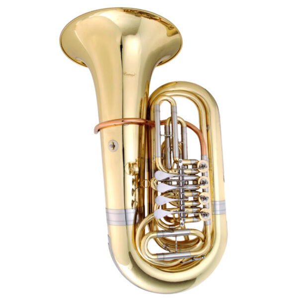 ETU-613R Tuba in B, 4 Drehventile (Kaiser), Goldmessing